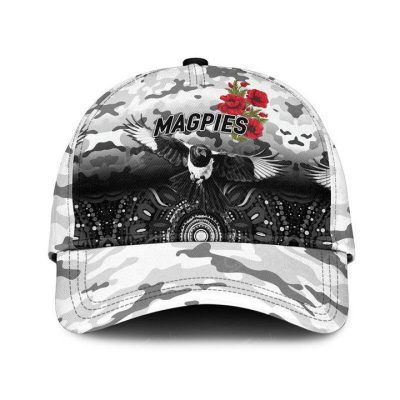 AFL Collingwood Magpies Grey White Indigenous Classic Cap
