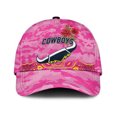 NRL North Queensland Cowboys Poppy Flower Pink Classic Cap