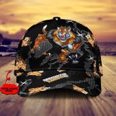 NRL Wests Tigers Custom Name Mascot Flower Classic Cap