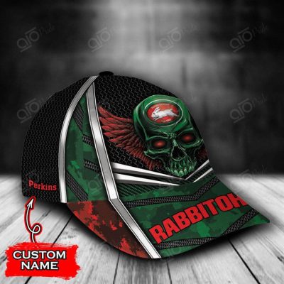 NRL South Sydney Rabbitohs Custom Name Skull Camo Classic Cap