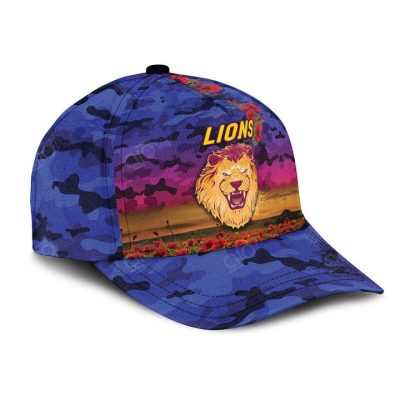 AFL Brisbane Lions Poppy Flower Blue Classic Cap
