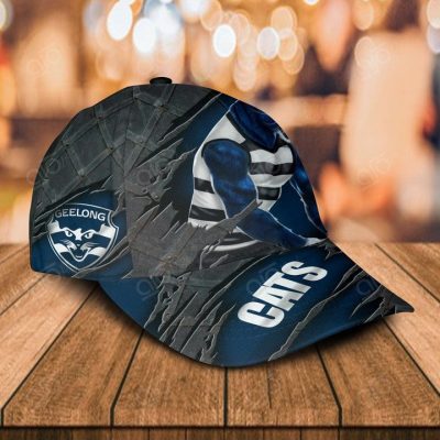 AFL Geelong Cats Custom Name Mascot Classic Cap