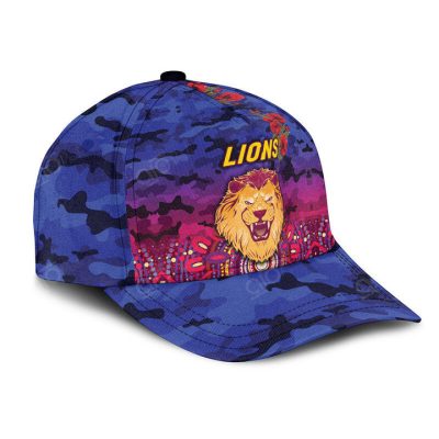 AFL Brisbane Lions Indigenous Poppy Flower Classic Cap
