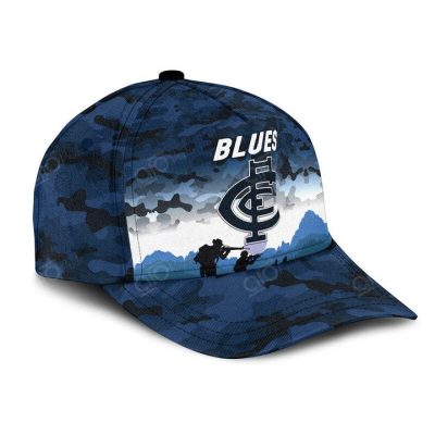 AFL Carlton Blues Navy Blue ANZAC Day Classic Cap