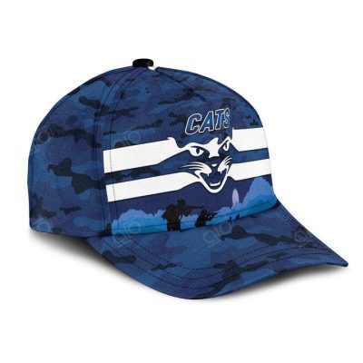 AFL Geelong Cats Navy Blue ANZAC Soldiers Classic Cap