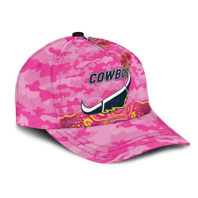 NRL North Queensland Cowboys Poppy Flower Pink Classic Cap
