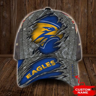AFL West Coast Eagles Custom Name Royal Blue Classic Cap