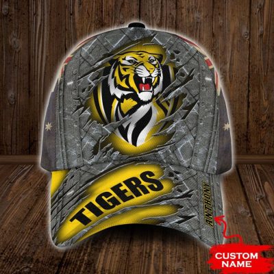 AFL Richmond Tigers Custom Name Yellow Classic Cap
