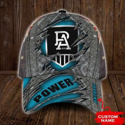 AFL Port Adelaide Custom Name Teal Classic Cap
