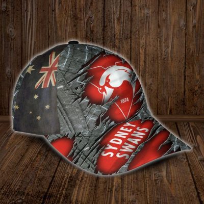 AFL Sydney Swans Custom Name Red 1874 Classic Cap