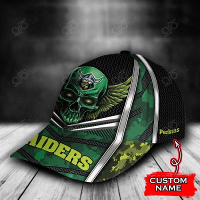 NRL Canberra Raiders Skull Custom Name Classic Cap