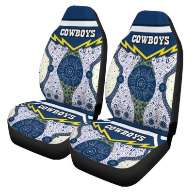 NRL North Queensland Cowboys Indigenous Car Seat Covers V2