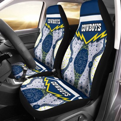 NRL North Queensland Cowboys Indigenous Car Seat Covers V2