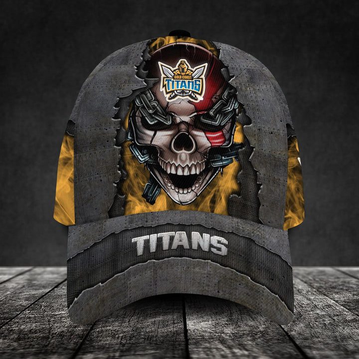 NRL Gold Coast Titans Skull Classic Cap NRL Gold Coast Titans Skull Classic Cap