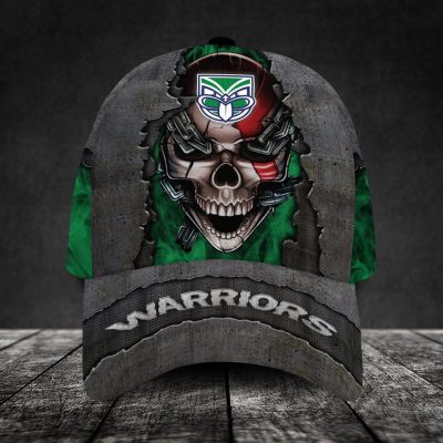 NRL New Zealand Warriors Metal Skull Classic Cap