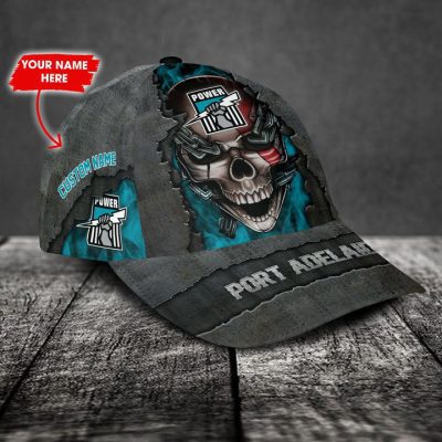 AFL Port Adelaide Custom Name Skull Classic Cap