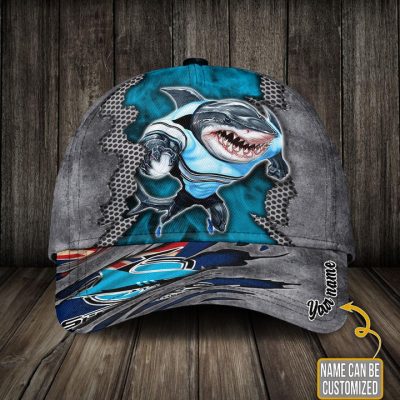 NRL Cronulla-Sutherland Sharks Mascot Custom Name Classic Cap