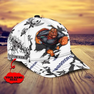 NRL New Zealand Warriors Mascot Custom Name White Classic Cap