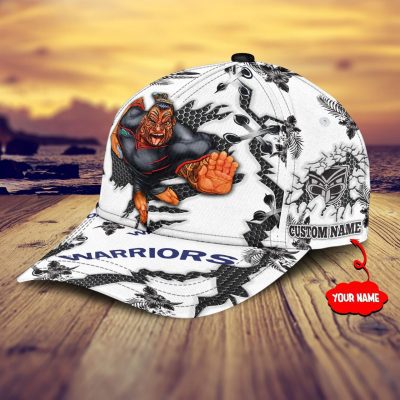 NRL New Zealand Warriors Mascot Custom Name White Classic Cap