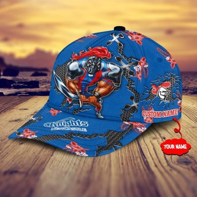 NRL Newcastle Knights Custom Name Flower Classic Cap