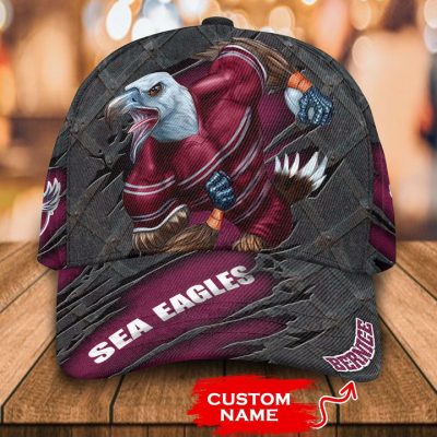 NRL Manly Warringah Sea Eagles Mascot Custom Name Classic Cap