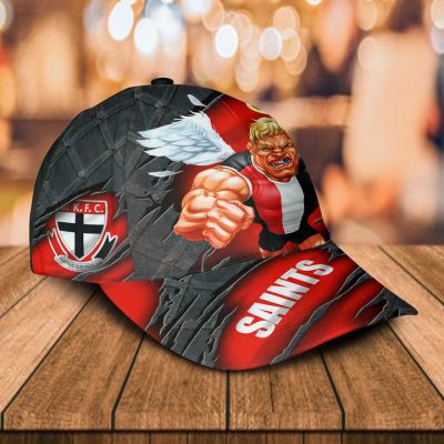 AFL St Kilda Saints Custom Name Mascot Classic Cap
