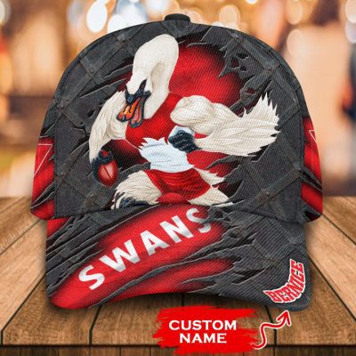 AFL Sydney Swans Custom Name Mascot Classic Cap