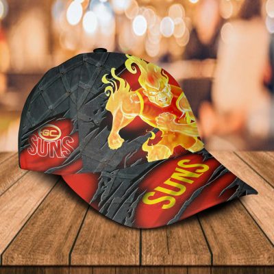 AFL Gold Coast Suns Custom Name Mascot Classic Cap