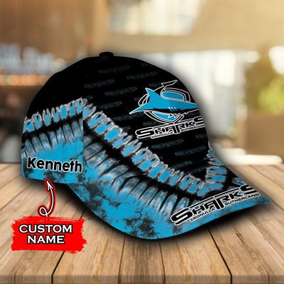 NRL Cronulla-Sutherland Sharks Custom Name Classic Cap