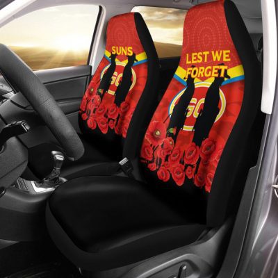 AFL Gold Coast Suns ANZAC Day Indigenous Car Seat Covers