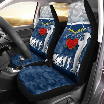 NRL North Queensland Cowboys ANZAC Day Camo Car Seat Covers