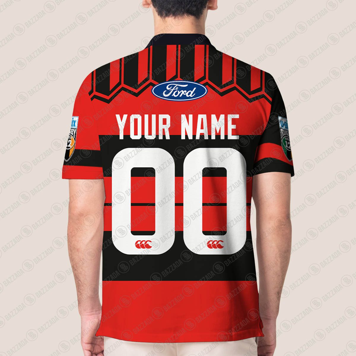 Personalise Throwback Canterbury Crusaders Super Rugby Vintage 1998 Polo Jersey Personalise Throwback Canterbury Crusaders Super Rugby Vintage 1998 Polo Jersey