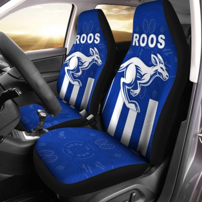 AFL North Melbourne Kangaroos Simple Indigenous Car Seat Covers