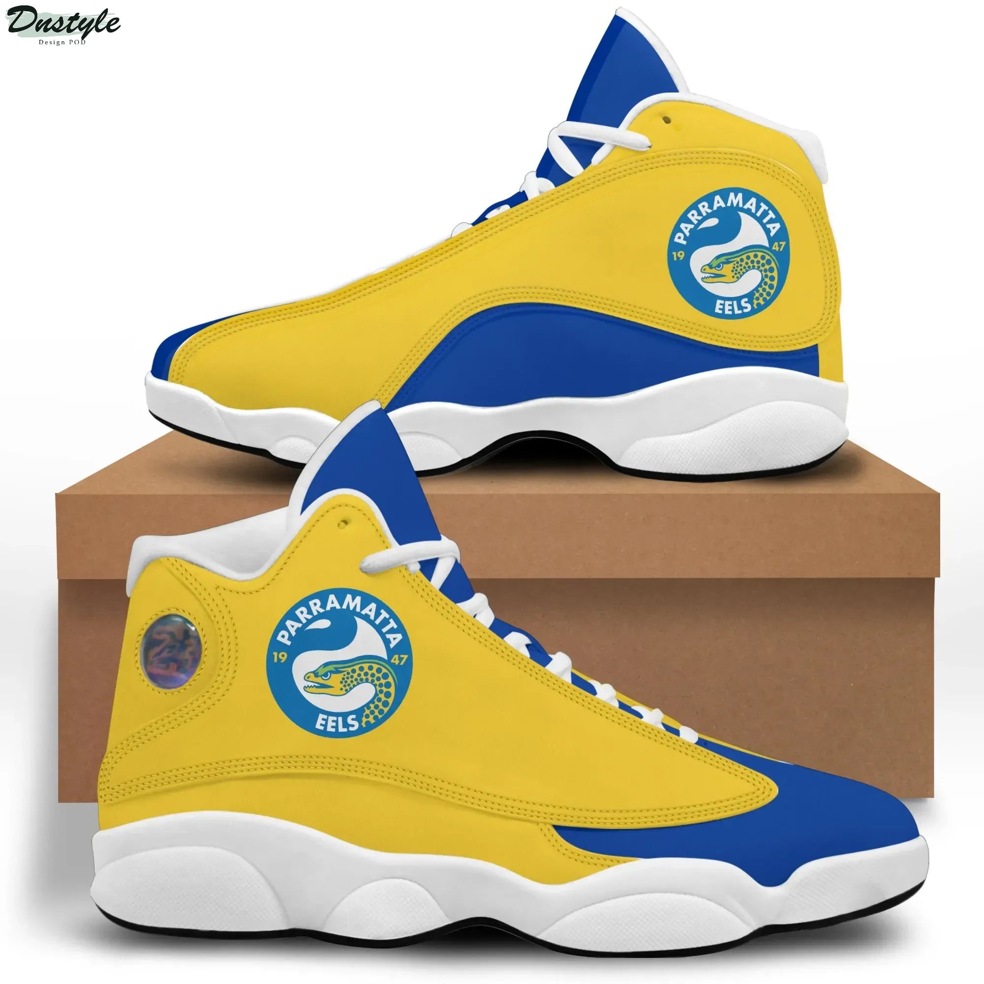 NRL Parramatta Eels Blue Gold Air Jordan 13 Shoes NRL Parramatta Eels Blue Gold Air Jordan 13 Shoes