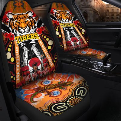 NRL Wests Tigers ANZAC Day Lest We Forget Car Seat Covers