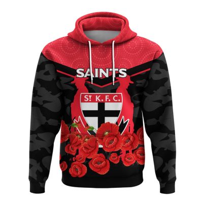 AFL St Kilda Saints ANZAC Day Indigenous Pullover Hoodie