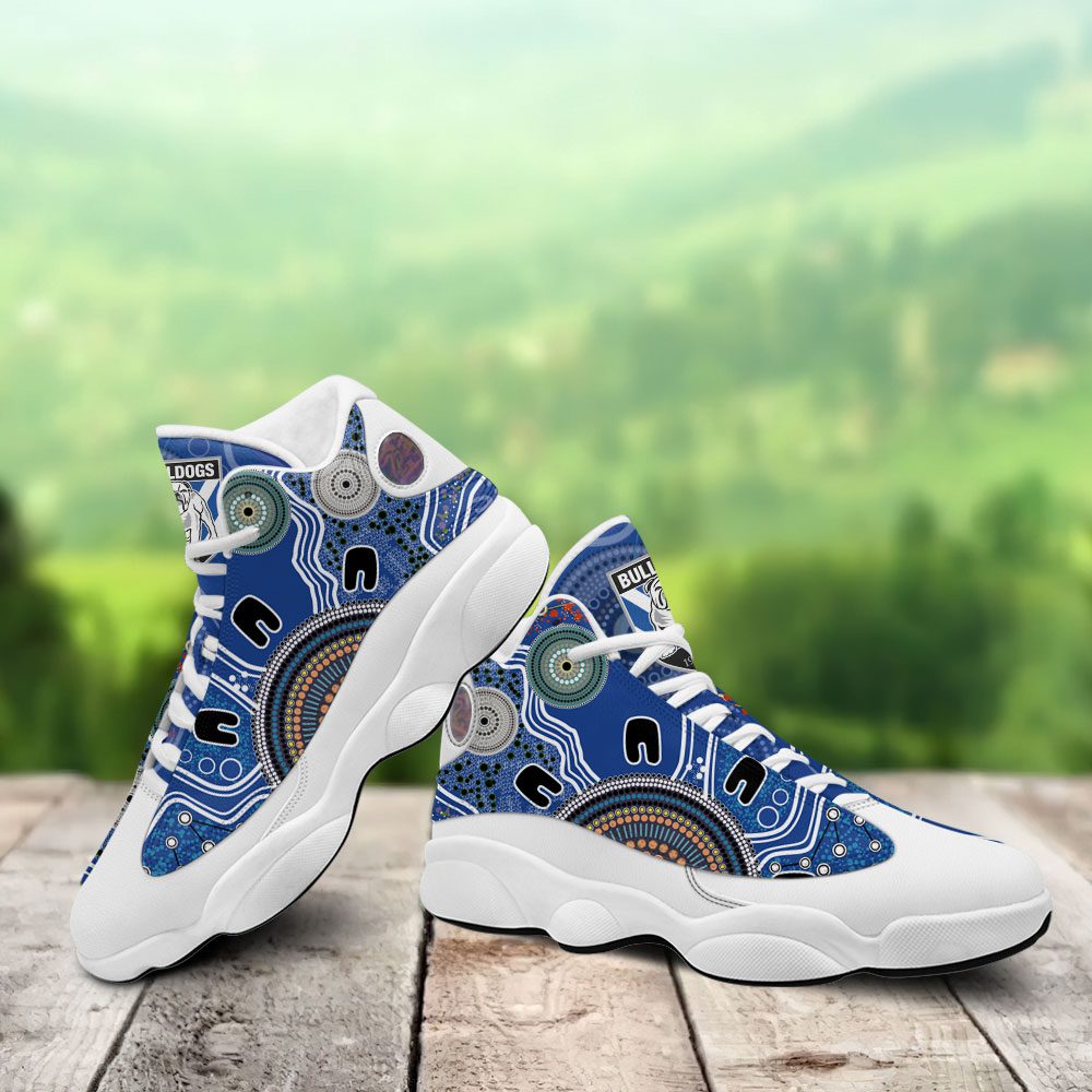 NRL Canterbury-Bankstown Bulldogs White Blue Indigenous Air Jordan 13 Shoes NRL Canterbury-Bankstown Bulldogs White Blue Indigenous Air Jordan 13 Shoes