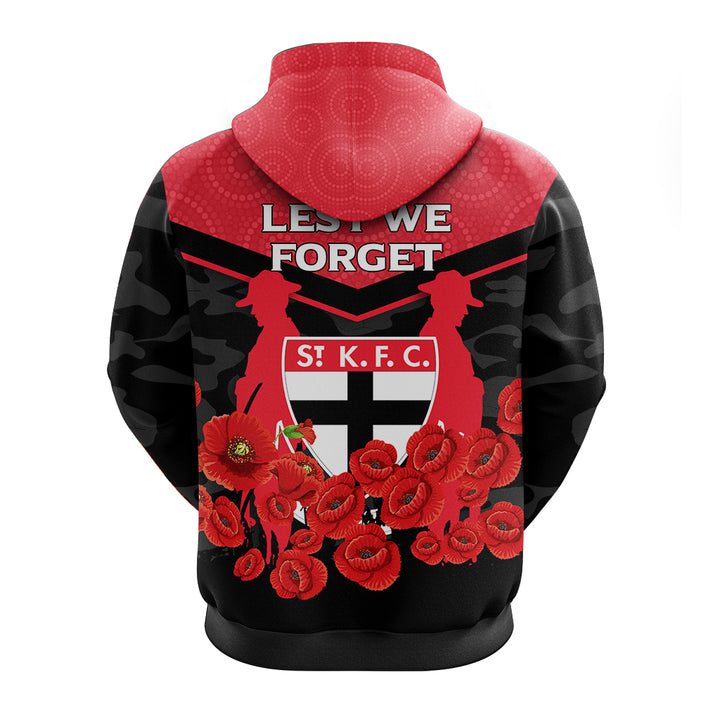 AFL St Kilda Saints ANZAC Day Indigenous Pullover Hoodie AFL St Kilda Saints ANZAC Day Indigenous Pullover Hoodie