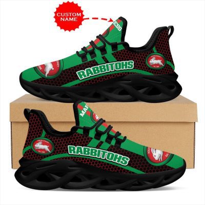 NRL South Sydney Rabbitohs Custom Name Max Soul Shoes V8