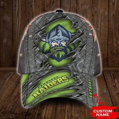 NRL Canberra Raiders Custom Name Classic Cap V1