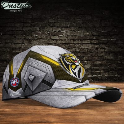 AFL Richmond Tigers Custom Name Grey Yellow Classic Cap