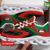 NRL South Sydney Rabbitohs Custom Name Max Soul Shoes V5