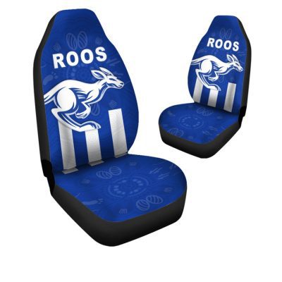 AFL North Melbourne Kangaroos Simple Indigenous Car Seat Covers