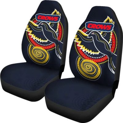 AFL Adelaide Crows Indigenous Black Car Seat Covers