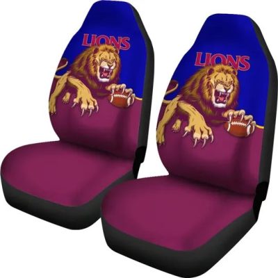 AFL Brisbane Lions Three Stripes Car Seat Covers
