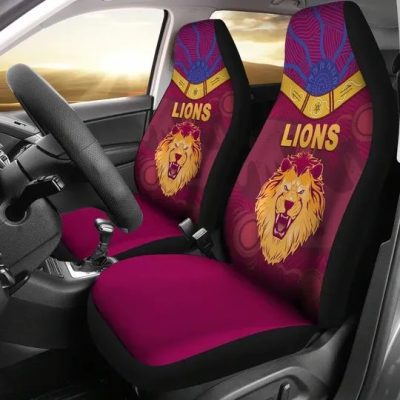 AFL Brisbane Lions Unique Indigenous Car Seat Covers