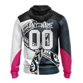 Afl Carlton Blues Custom Name Number Fight Cancer Pullover Hoodie Back.jpg - demo10