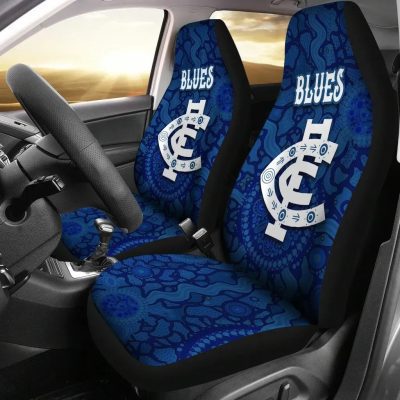 AFL Carlton Blues Indigenous Country Style-Navy Car Seat Covers