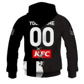 Afl Collingwood Magpies Custom Name Number 2023 Mix Guernsey V2 Pullover Hoodie Back.jpg - demo10
