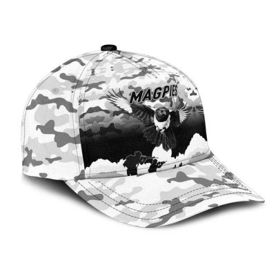 AFL Collingwood Magpies White Black ANZAC Soldiers Classic Cap